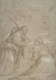 Christ Appearing to Saint Mary Magdalen ("Noli Me Tangere"), ca. 1560. Creator: Attributed to Jacopo Bassano