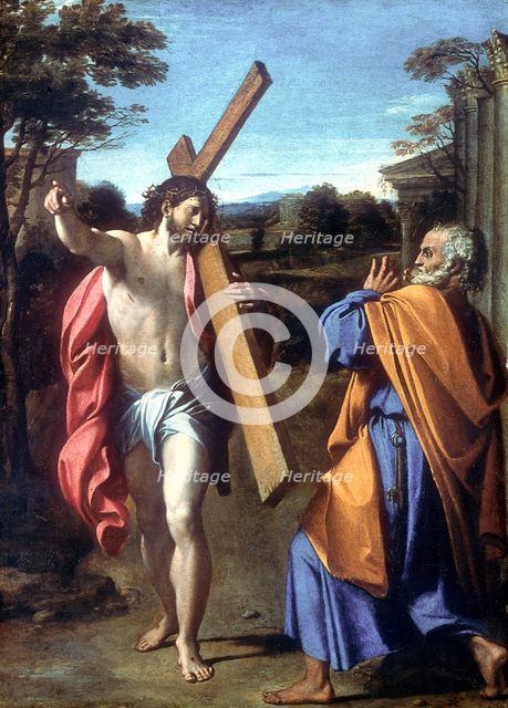 'Christ Appearing to Saint Peter on the Appian Way', 1601-1602. Artist: Annibale Carracci