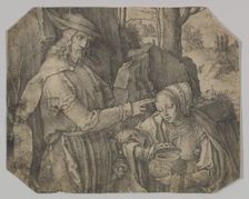 Christ Appearing to St. Mary Magdalene as a Gardener, 1519. Creator: Lucas van Leyden