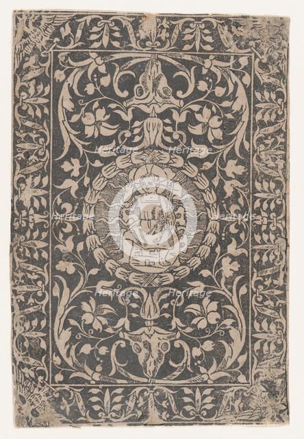 Christ as a child, seated, right hand raised in gesture of blessing, surrounded b..., ca. 1480-1520. Creator: Anon.