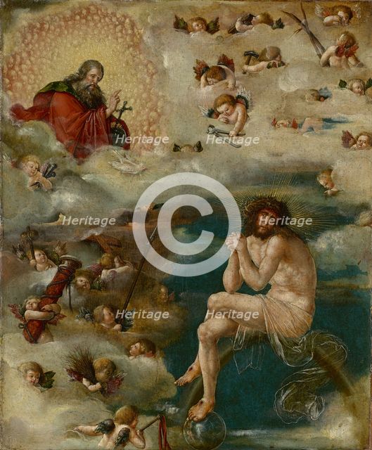 Christ as a mediator, 1515. Creator: Ambrosius Holbein.