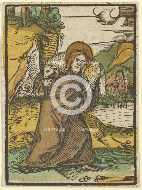 Christ as Good Shepherd, from Das Plenarium, 1517. Creator: Hans Schäufelein the Elder.