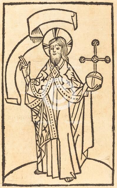 Christ as Salvator Mundi, c. 1475. Creator: Unknown.