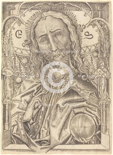 Christ as Saviour, c. 1467. Creator: Master ES.