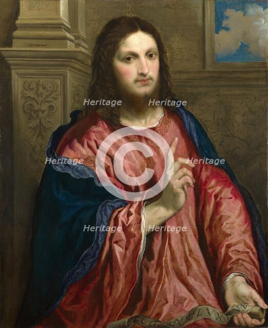 Christ as The Light of the World, c. 1550. Artist: Bordone, Paris (1500-1571)