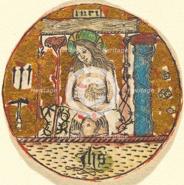 Christ as the Man of Sorrows, c. 1450/1460. Creator: Master E.S., Follower of.