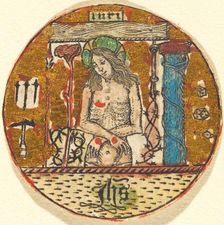 Christ as the Man of Sorrows, c. 1450/1460. Creator: Master E.S., Follower of