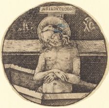 Christ as the Man of Sorrows, c. 1470/1480. Creator: Israhel van Meckenem