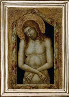 Christ as the Suffering Redeemer. Artist: Lorenzetti, Pietro (ca 1300-ca 1348)