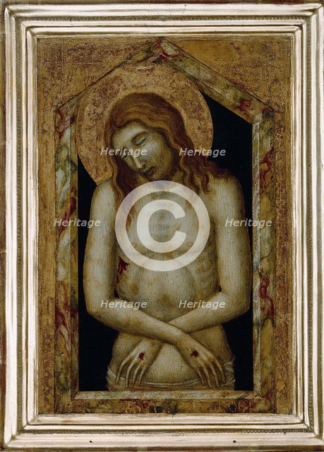 Christ as the Suffering Redeemer. Artist: Lorenzetti, Pietro (ca 1300-ca 1348)
