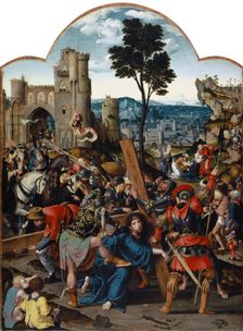 Christ bearing the cross, 1533. Creator: Pieter Coecke van Aelst