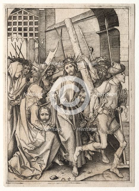 Christ Bearing the Cross. Creator: Martin Schongauer (German, c.1450-1491).