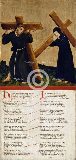 Christ bearing the Cross (verso), 1420. Creator: Anon.
