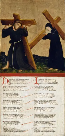 Christ bearing the Cross (verso), 1420. Creator: Anon