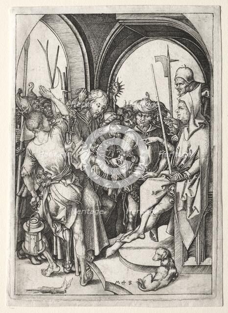 Christ Before the High Priest. Creator: Martin Schongauer (German, c.1450-1491).