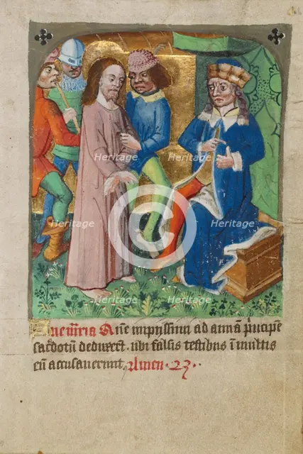 Christ before Annas, about 1480-1490. Creator: Unknown.
