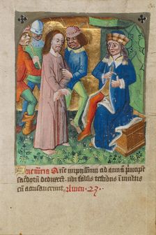 Christ before Annas, about 1480-1490. Creator: Unknown