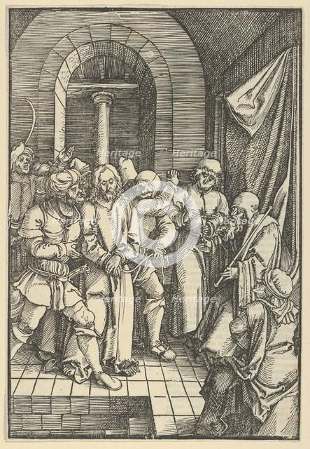 Christ before Annas, from Speculum passionis domini nostri Ihesu Christi, 1507. Creator: Hans Schäufelein the Elder.