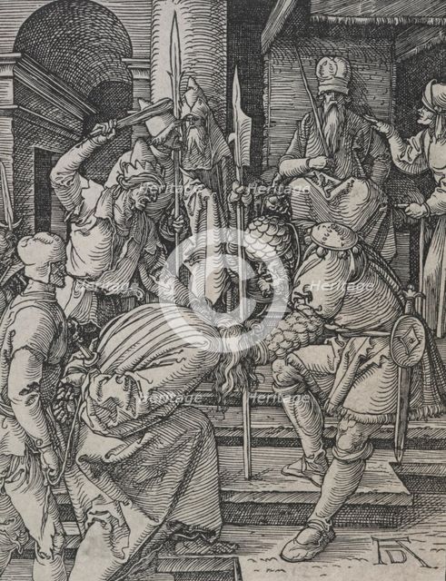 Christ before Annas. From: The small Passion., c.1508-1509. Creator: Albrecht Durer.