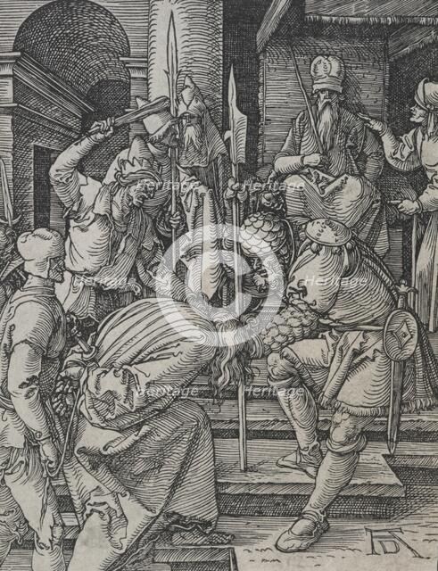 Christ before Annas. From: The small Passion., c.1508-1509. Creator: Albrecht Durer.