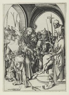 Christ before Annas, late 15th century. Artist: Martin Schongauer