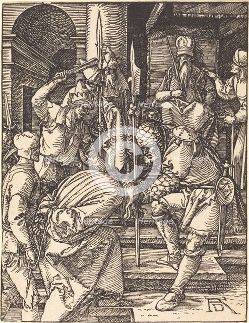 Christ before Annas, probably c. 1509/1510. Creator: Albrecht Durer.
