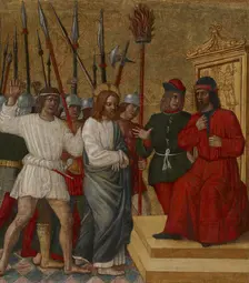 Christ Before Caiaphas, 1470-1475. Creator: Antonio della Corna
