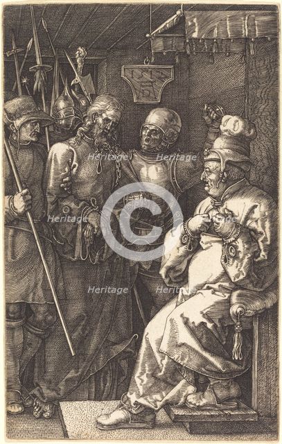 Christ before Caiaphas, 1512. Creator: Albrecht Durer.