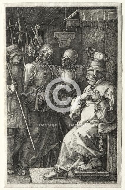 Christ before Caiaphas, 1512. Creator: Albrecht Dürer (German, 1471-1528).