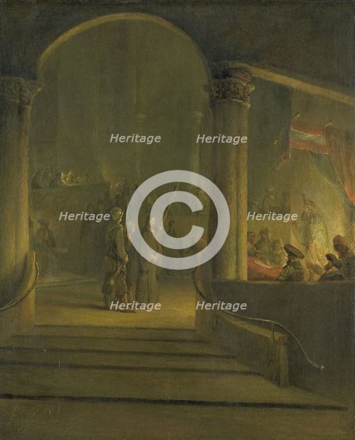 Christ before Caiaphas, 1700-1727. Creator: Aert de Gelder.