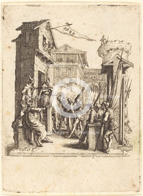 Christ before Caiaphas, c. 1624/1625. Creator: Jacques Callot.