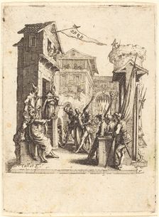 Christ before Caiaphas, c. 1624/1625. Creator: Jacques Callot