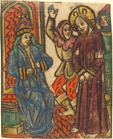 Christ before Caiaphas. Creator: Master of the Dutuit Mount of Olives