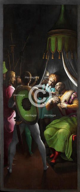 Christ before Caiaphas. Creator: Campi, Antonio (around 1522-1587).