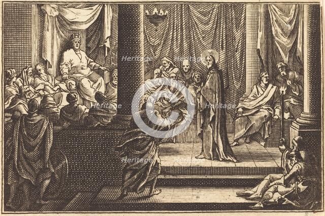 Christ before Caiaphas. Creator: Unknown.