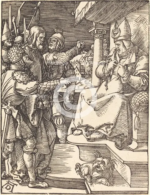 Christ before Caiaphas, probably c. 1509/1510. Creator: Albrecht Durer.