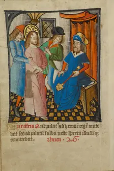 Christ Before Herod, about 1480-1490. Creator: Unknown