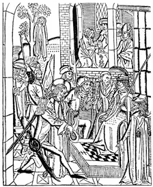 Christ before Pilate, 1488 (1964) Artist: Anon