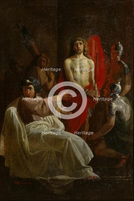 Christ Before Pilate, 1844. Artist: Sorokin, Yevgraf Semyonovich (1821-1892)
