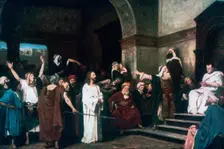 Christ before Pilate 1881. Artist: Mihaly Munkacsy