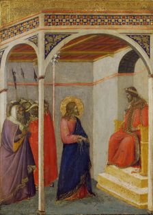 Christ before Pilate, ca 1335. Creator: Lorenzetti, Pietro (ca 1300-ca 1348)