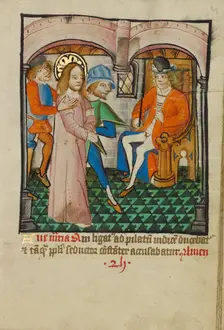 Christ Before Pilate, about 1480-1490. Creator: Unknown