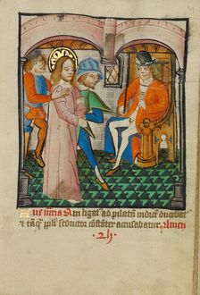 Christ Before Pilate, about 1480-1490. Creator: Unknown