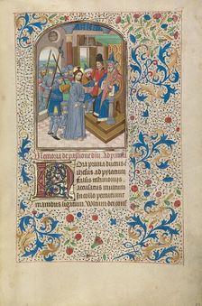 Christ before Pilate; Arenberg Hours, early 1460s. Creator: Willem Vrelant