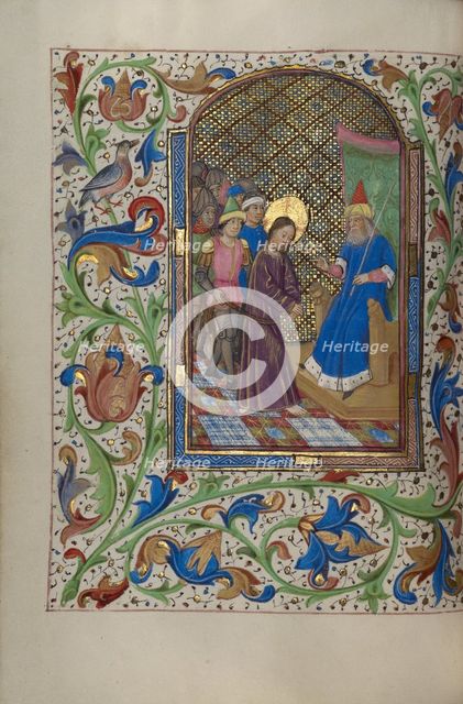 Christ before Pilate; Book of Hours, about 1450-1455. Creator: Master of the Lee Hours.