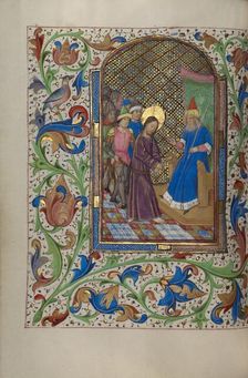 Christ before Pilate; Book of Hours, about 1450-1455. Creator: Master of the Lee Hours