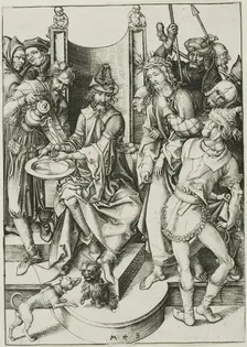 Christ before Pilate, c. 1475. Creator: Martin Schongauer