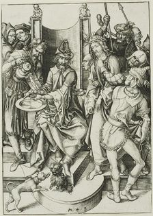 Christ before Pilate, c. 1475. Creator: Martin Schongauer