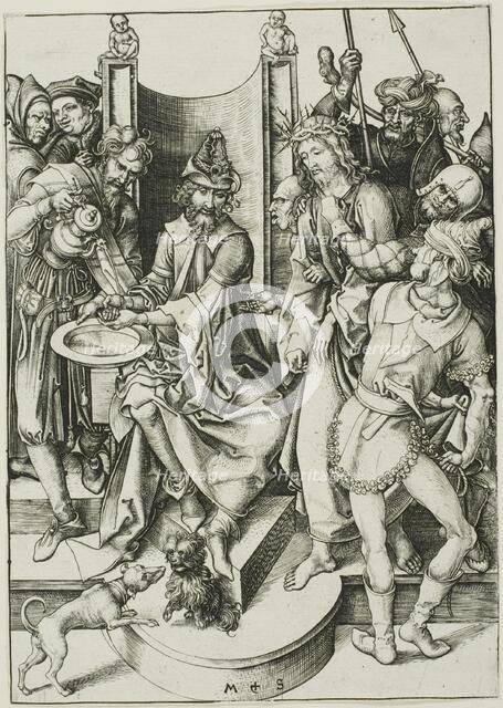 Christ before Pilate, c. 1475. Creator: Martin Schongauer.