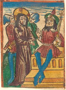 Christ before Pilate, c. 1490. Creator: Unknown